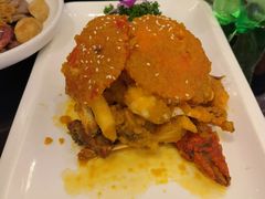 咸蛋黄炒蟹-聚鑫阁江浙菜·非遗传承技艺(青村帝华园店)