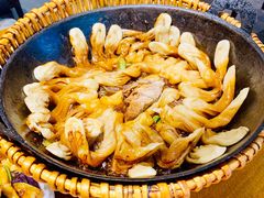 排骨豆角卷子-华盛园卷子王农家菜水库鱼