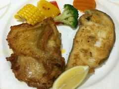 柠檬鸡排拼鳕鱼扒-斗牛士牛排餐厅(富力海珠城广场店)