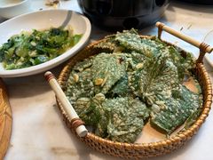 径山香炸桑叶-径山十八道·风味民间菜(杭州总店)