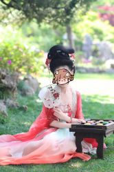 -后宫·古装汉服京剧儿童亲子全家福摄影