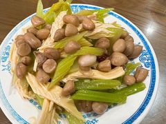 芹菜腐竹花生米-老爆肚满五香烧牛羊肉