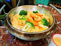 暖锅咖喱虾-新白鹿餐厅(爱琴海购物中心店)
