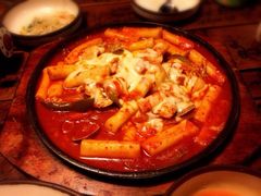 奶酪海鲜炒米条-包装马车·韩国料理·포장마차