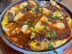 石板鸡蛋豆腐合拼-味之朝·烤盘牛肉·松兰拌饭