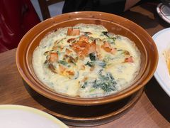 奶香鸡肉焗菠菜-萨莉亚意式餐厅(杭州滨江天街店)