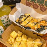 汕头的汕头的裹满咸蛋黄的豆干外酥里嫩！