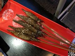 烤鱼仔-老表记广西宵夜螺蛳鸭脚煲(西大店)
