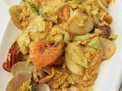 海鲜炒年糕-金海湾海鲜排档(朱家尖店)