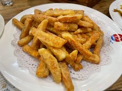 蛋黄焗南瓜-小船渔村•大连菜•大连焖鱼(明泽街店)