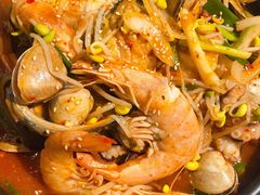 马山笨豆芽炒海鲜-辛蒲洞韩餐烤肉