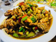 毛豆炒田鸡腿-邵老爹老杭州白斩鸡·家常菜(建国北路店)