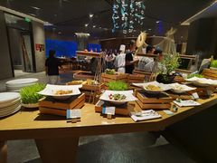 自助取餐区-海棠湾洲际-涛·海底餐厅·美人鱼·自助餐·海底隧道