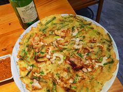 海鲜葱煎饼-唯成•韩国炭火烤肉 유성고기