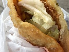 -小红车炸蛋葱油饼