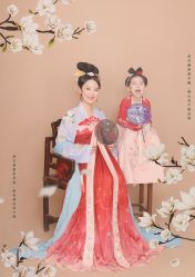 -后宫·古装汉服京剧儿童亲子全家福摄影