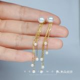 除了婚戒，婚品必备的一件首饰—流苏耳环