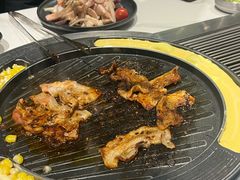 -山野的朋友露营炭火烤肉