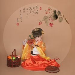 -后宫·古装汉服京剧儿童亲子全家福摄影