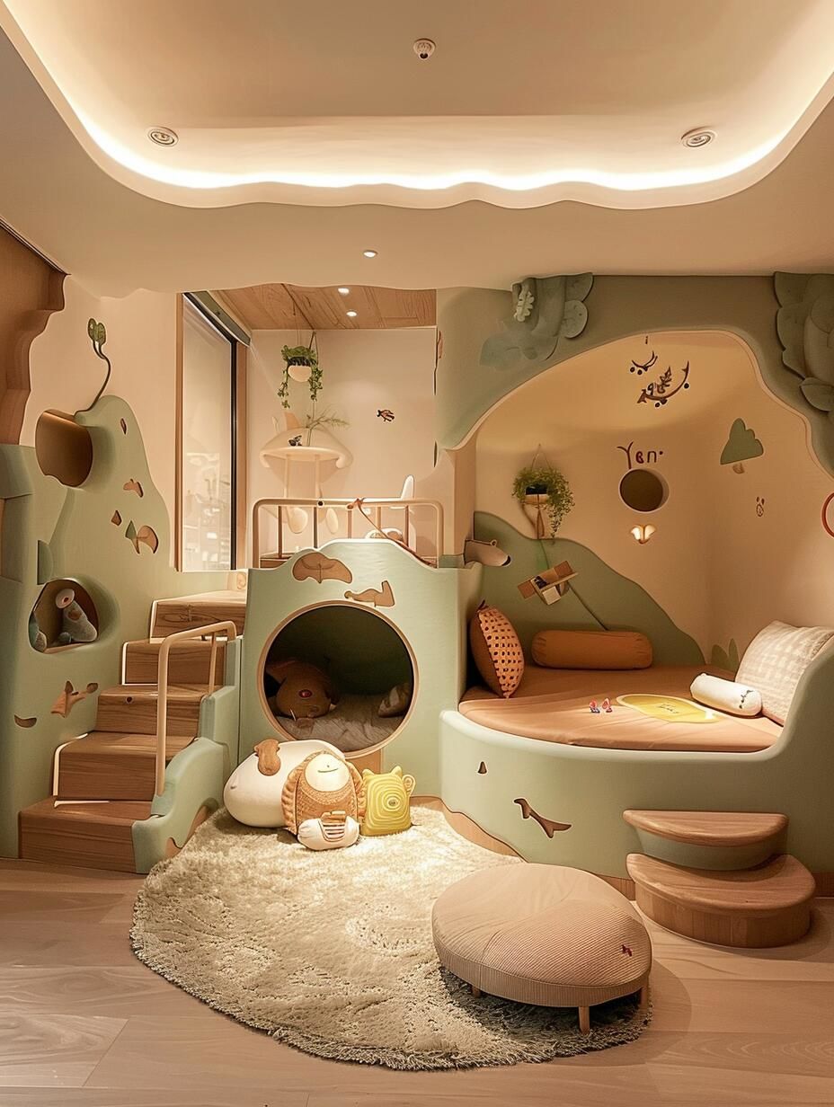 打造神奇树屋儿童房,给孩子一个梦幻探索天地!