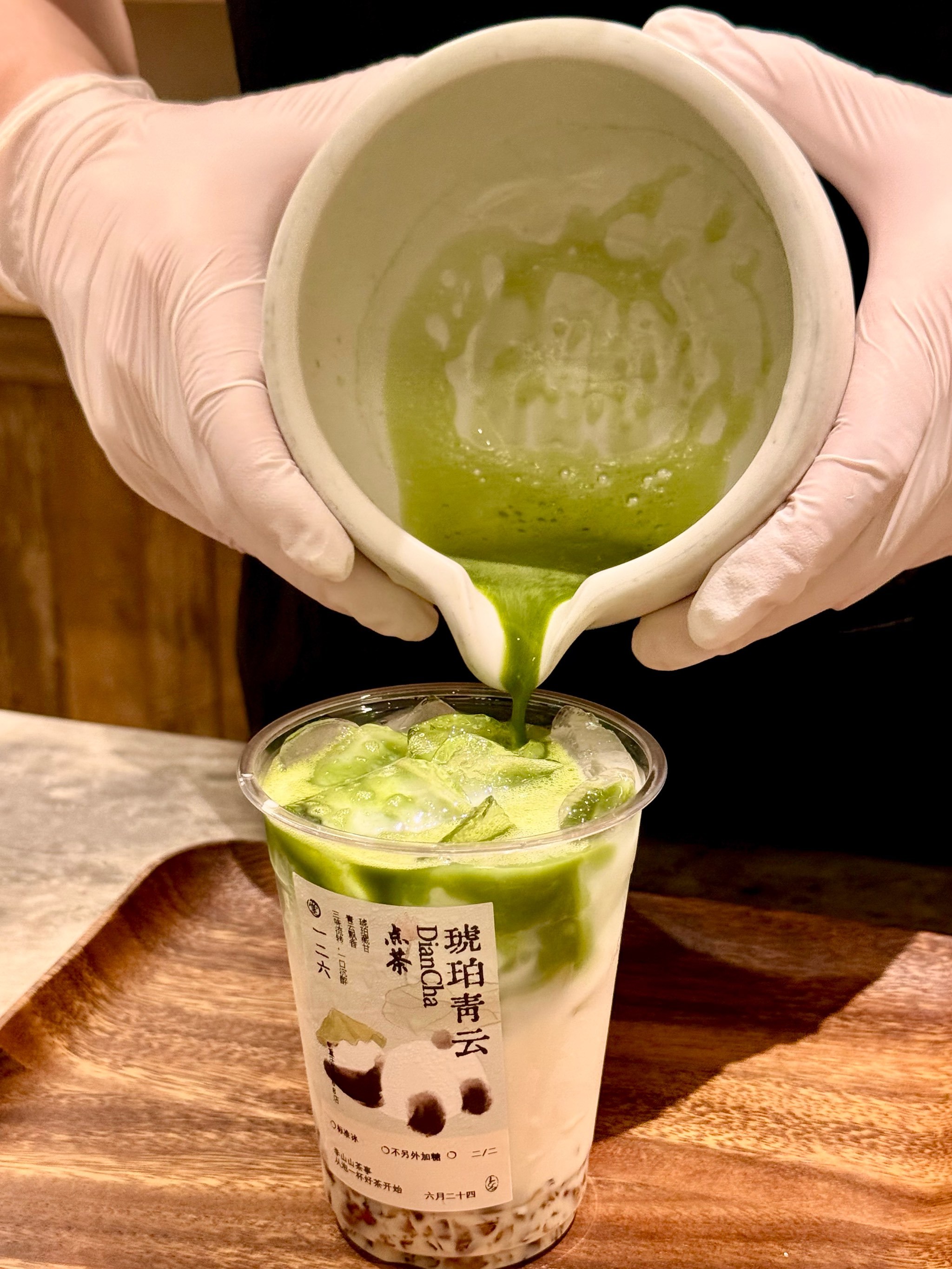 终于喝到了