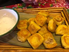 煎粘豆包-闯关东东北农家菜(崂山石老人店)