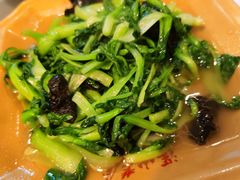 野生黑木耳炒鸡毛菜-深山老屋(张江店)