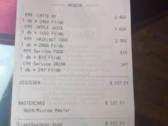 账单-纽约咖啡馆