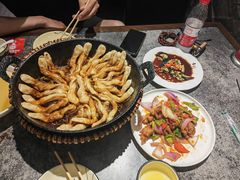 排骨豆角卷子-华盛园卷子王农家菜水库鱼