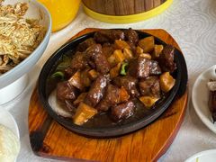 黑椒鲜菌牛仔粒-便宜坊烤鸭店(甜水园店)