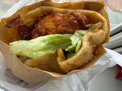 -小红车炸蛋葱油饼
