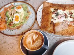 鸡蛋蘑菇熏肉荞麦可丽饼-RAC BAR(安福路店)