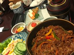 炒牛肉盖饭定食-松子料理(亮马桥店)