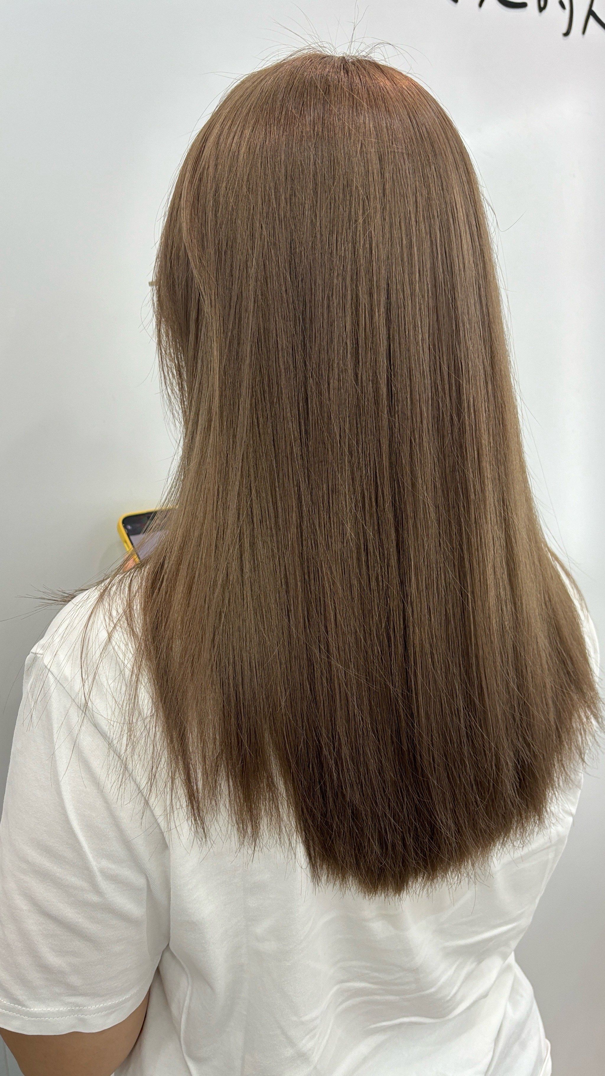 染发设计 #奶茶色发色