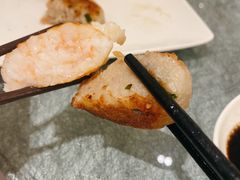 煎莲藕饼拼煎虾饼-花城苑广府菜(侨鑫店)