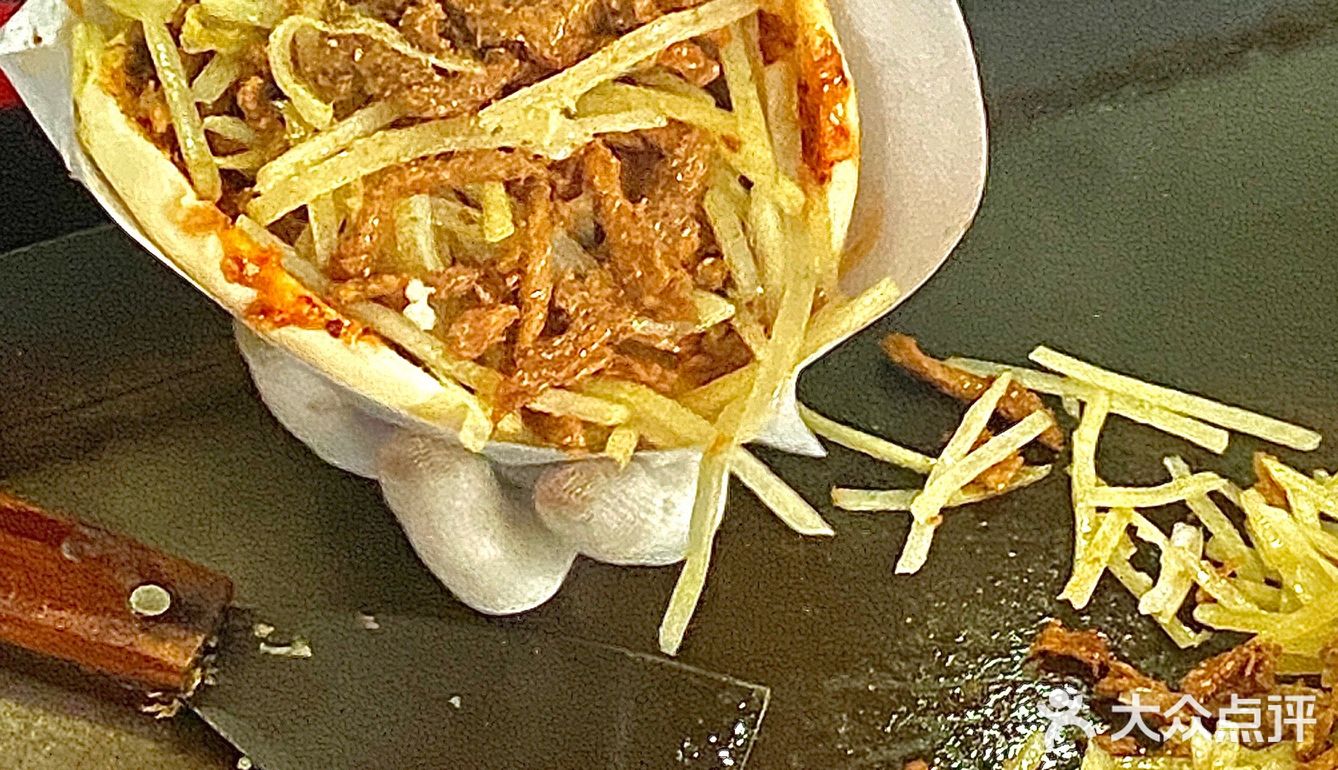 济宁5r的鸡肉土豆丝夹饼🔥老板也太实在了‼️