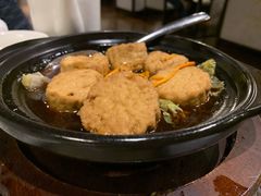 香椿豆腐煲-三宝大饭店-中和艺素餐厅(浦上金山正祥广场店)