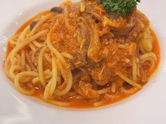 蒜香茄汁菌菇金枪鱼意面-萨莉亚意式餐厅(深圳北站店)