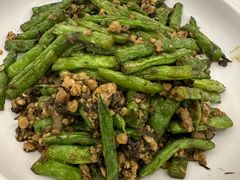 榄菜肉松四季豆-沙田新强记烧鹅海鲜酒家