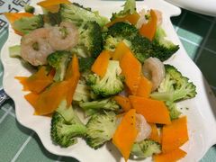 西兰花炒虾仁-清真文铁家烧麦馆