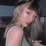冷色系双色挂耳染 温柔中的酷感