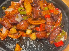 火焰杏鲍菇牛肉粒-北李妈妈菜·海肠捞饭(开发区万达店)