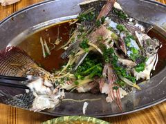 清蒸罗非鱼-花悦农庄 | 烧鸡·竹筒饭(沙迳高沙温泉香溪堡店)