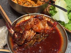 -草家酱蟹炭火烤肉店(珲春南路二店)