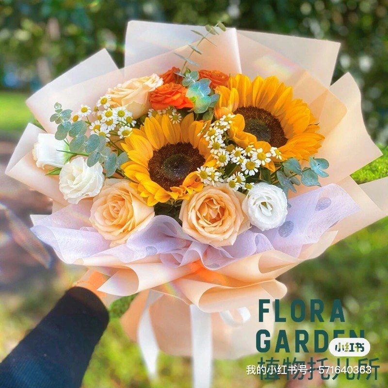 客订 心想事成向日葵花束