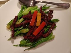 菜心炒牛柳-悦海堂(金融街购物中心店)