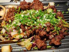 葱椒爆牛肉-绿茶餐厅(蓝色港湾店)