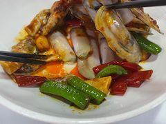辣炒竹节蛏-必点海鲜·海肠捞饭·鲅鱼水饺(滨江道店)