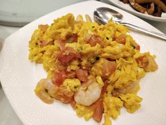 鲜茄葱花虾仁炒滑蛋-香港茶餐厅文化体验馆(茶山镇店)