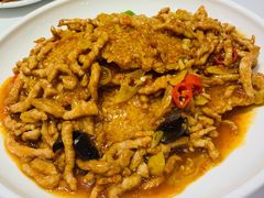 鱼香锅巴肉丝-刘胖子家常菜·蹄花焖藕(中南店)